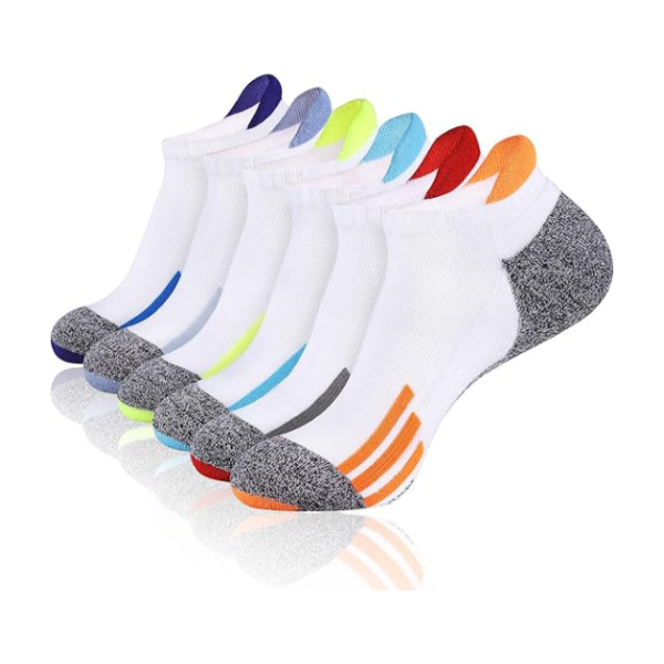 Men's Ankle Low Cut Athletic Tab Socks - Sport Comfort Cushion.