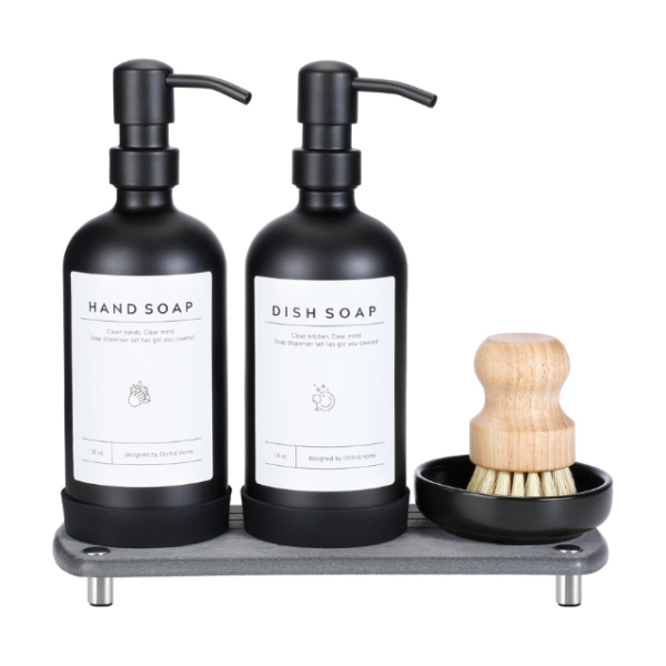 Luxury Kitchen Soap Dispenser Set.