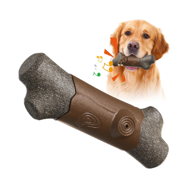 Indestructible Squeaky Dog Toy for Aggressive Chewers.