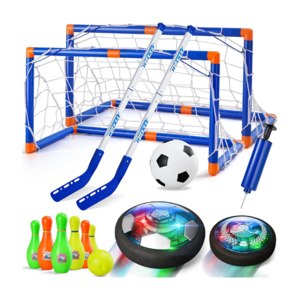 Rechargeable Hover Soccer Ball Set with LED Lights – Ages 3-12